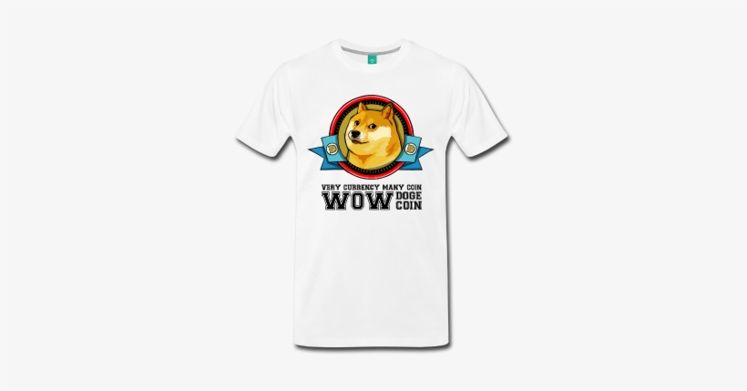 New Dogecoin Meme Wow Doge Meme Dogecoin T Shirt Spreadshirt - Last Shot 14s Shirt, transparent png download