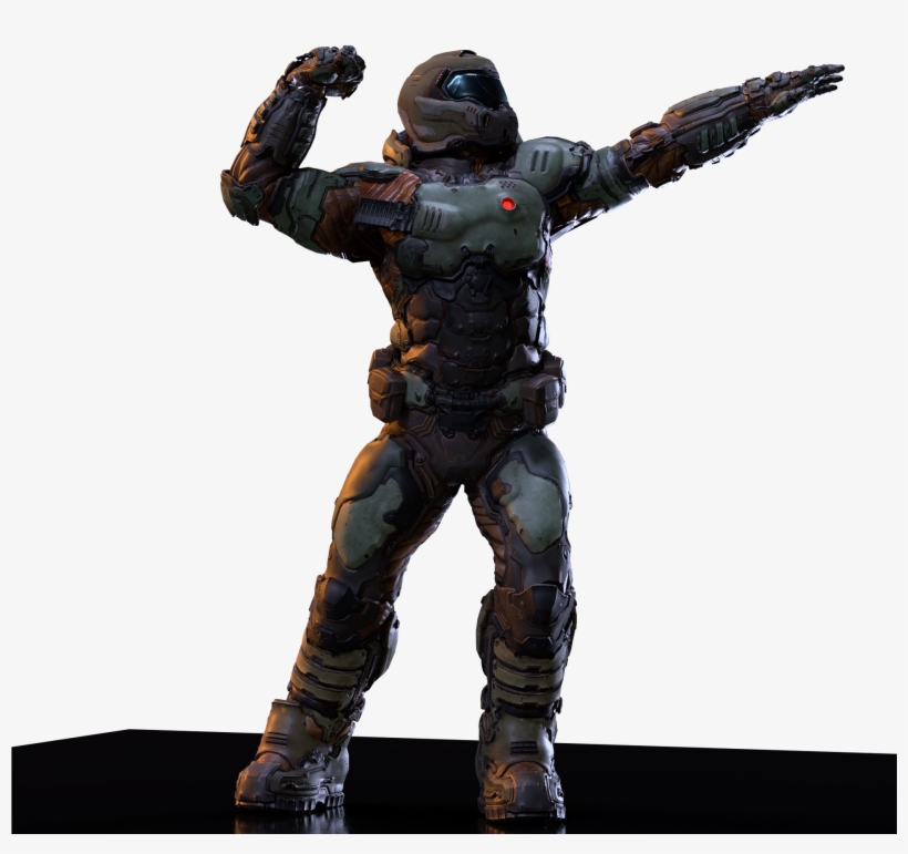 Jpg Black And White Stock Champion Render - Doom Render, transparent png download