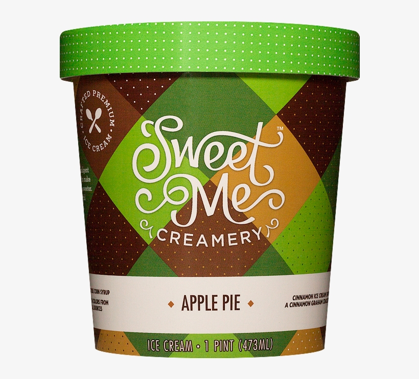 Apple Pie - Sweet Me Creamery Ice Cream Salted Caramel Brownie,, transparent png download