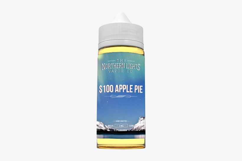 Northern Lights Vapor Co Juice $100 Apple Pie - Electronic Cigarette Aerosol And Liquid, transparent png download