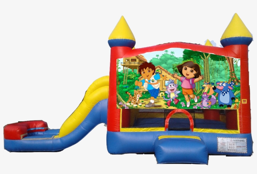 Water Slide Castle Combo Side Slide Dora The Explorer - Dora's Sticker Adventure! (dora The Explorer), transparent png download