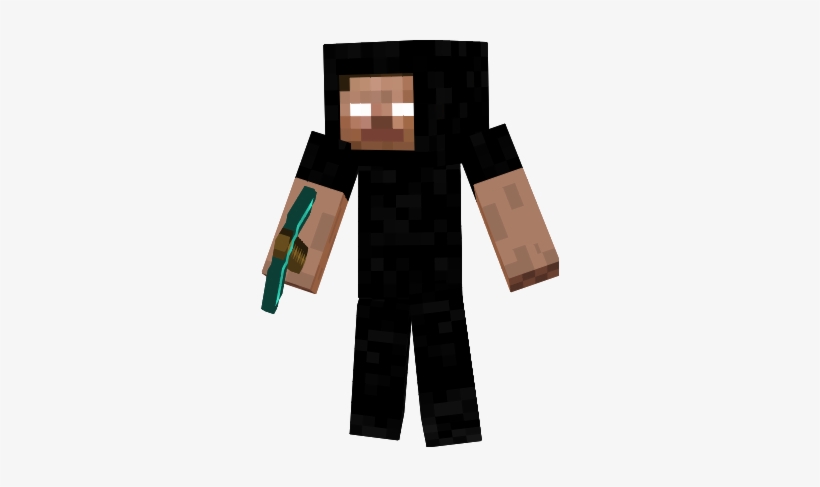 Download Minecraft Herobrine Face - Minecraft Skin Black Herobrine ...