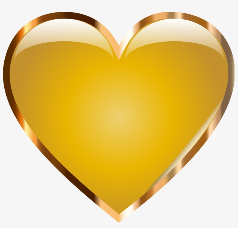 Gold Starburst Png Photos - Gold Heart Png, transparent png download