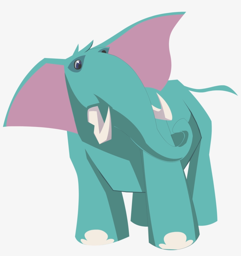 Blue Elephant - Animal Jam Elephant, transparent png download