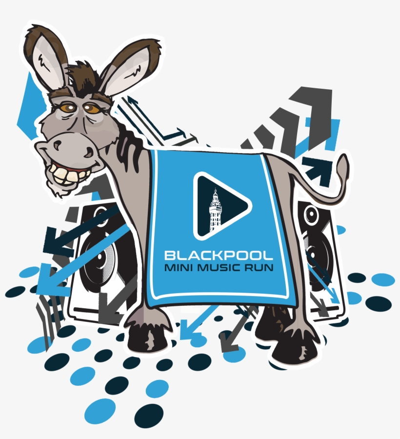 Blackpool Music Run > Home > Blackpool Kids Donkey - Cartoon, transparent png download
