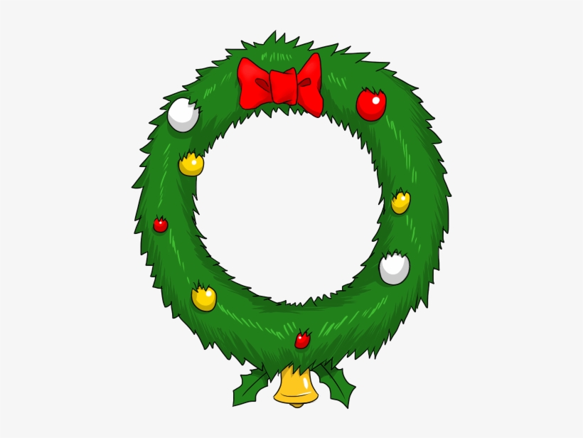 Clipart Black And White For Your Website Clipartmonk - Christmas Wreath Animation, transparent png download