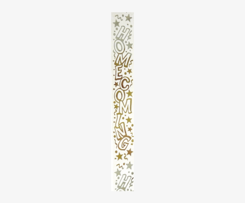 #9 Clear Ribbon With Homecoming Confetti Gold 5 Yd - Wood, transparent png download