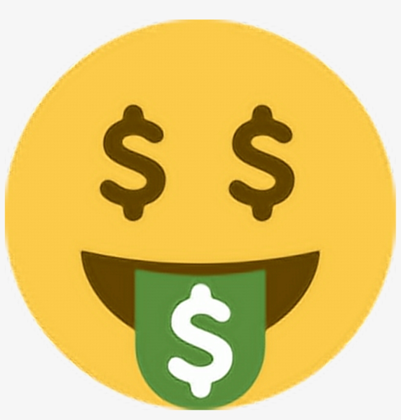 Moneyface Tongue Tongueout Cash Money Greentongue Emoji, transparent png download