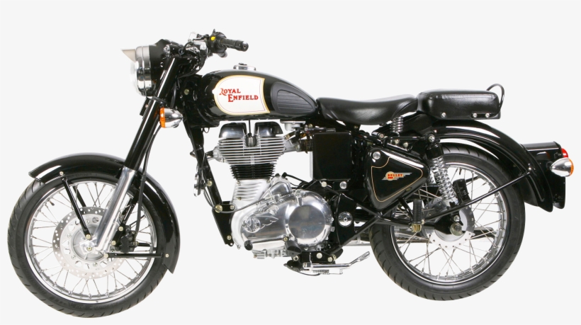 Clipart Freeuse Enfield Classic Black Motorcycle Png - Royal Enfield Black Bike, transparent png download