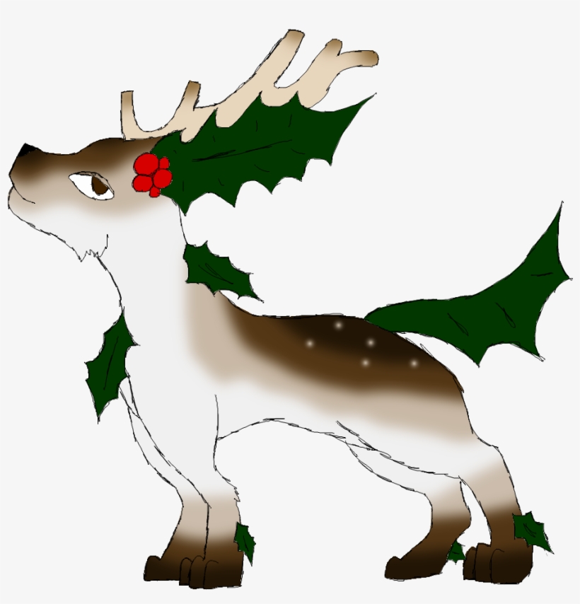 Reindeer Holly Leafeon - Leafeon, transparent png download