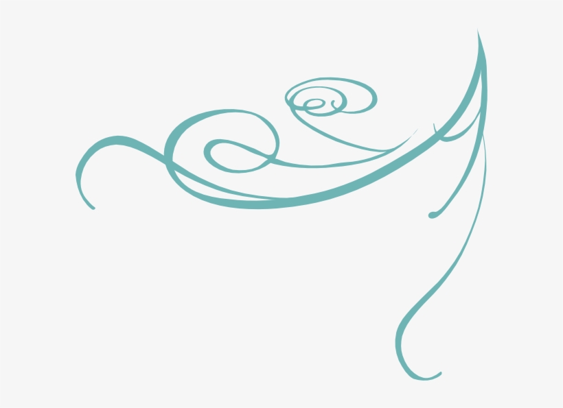 Blue Decorative Swirl Clip Art At Clker - Red Swirls Png, transparent png download