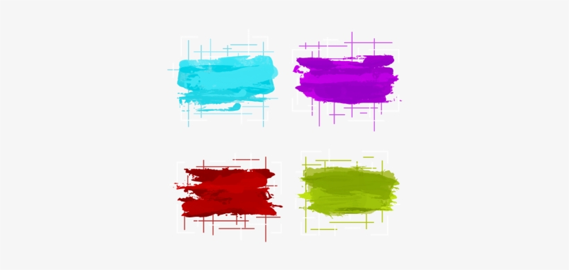 Abstract Line Banner With Watercolour Detailed, Shape, - Watercolor Painting, transparent png download