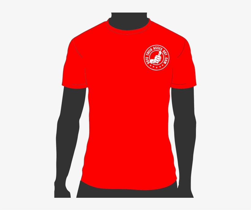 Red T-shirt - T-shirt, transparent png download