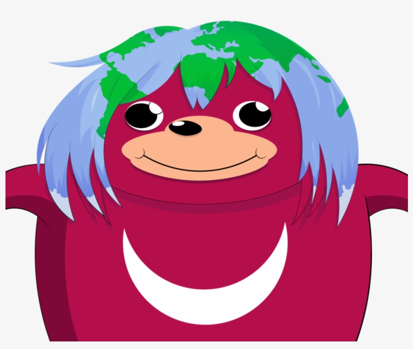 Ugandan Knuckles The Earth-chan By Fortiron - Knuckles The Echidna, transparent png download