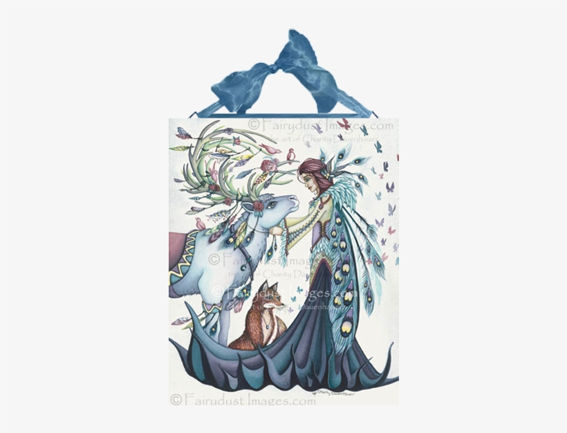 Peacock Fairy Ceramic Tile Plaque - Ceramic, transparent png download