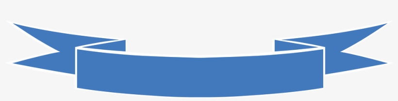 Ribbon Blue Celebration Decoration Banner - No Logo, transparent png download