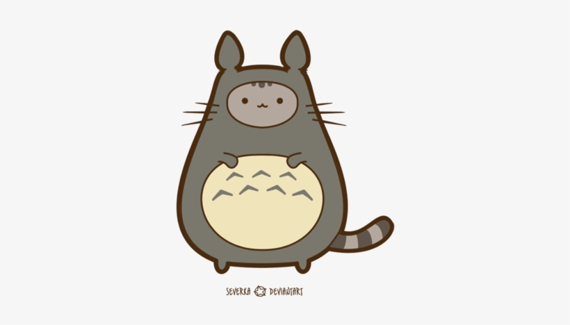 Pusheen Transparent Png - Pusheen Totoro, transparent png download