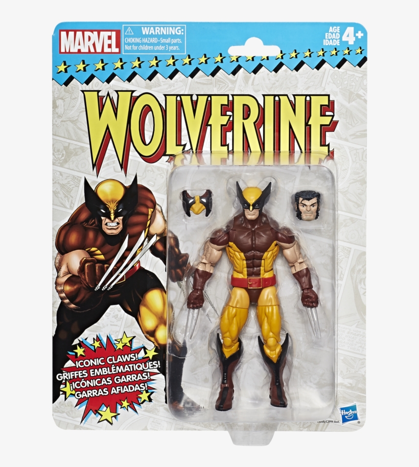Marvel Legends Vintage Wolverine - Marvel Retro 6-inch Collection Wolverine Figure, transparent png download