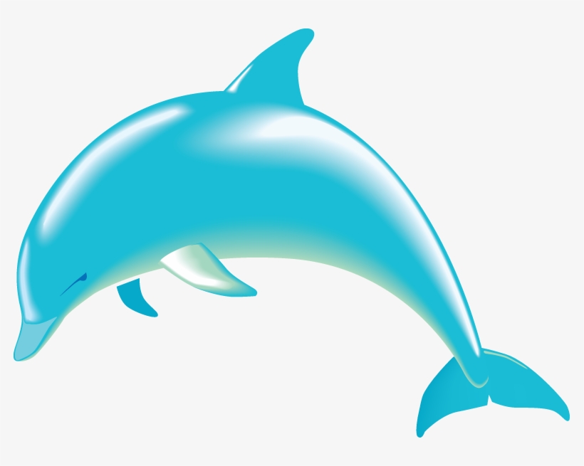 Dolphin Swimming Cliparts - Free Clip Art Dolphin, transparent png download