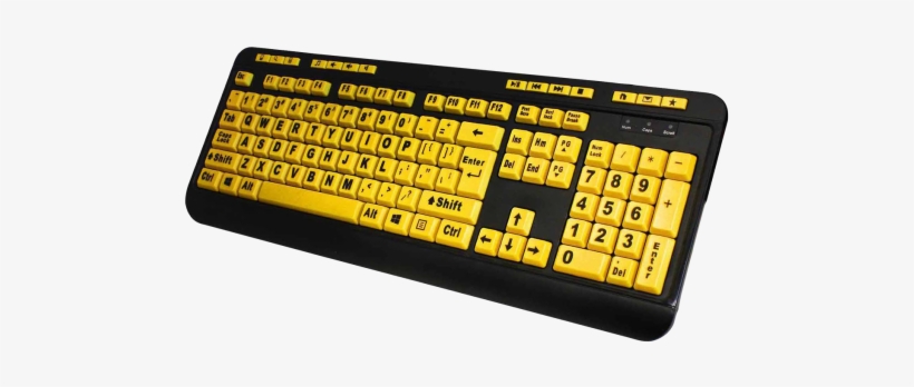 Download Keyboard Png Image - Adesso Luminous Akb-132uy - Keyboard - Usb - Black,, transparent png download
