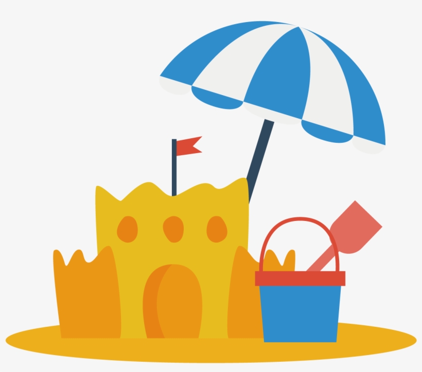 Sand Art And Play Beach - Summer Flashcards, transparent png download