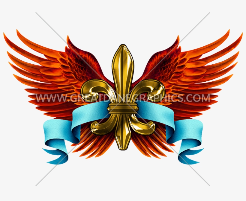 Fleur De Lis With Wings, transparent png download