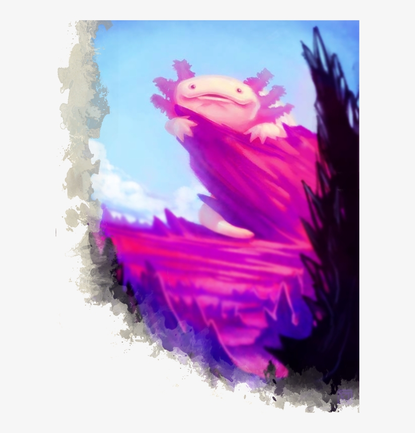 Otherwordly Patron - Axolotl Art, transparent png download
