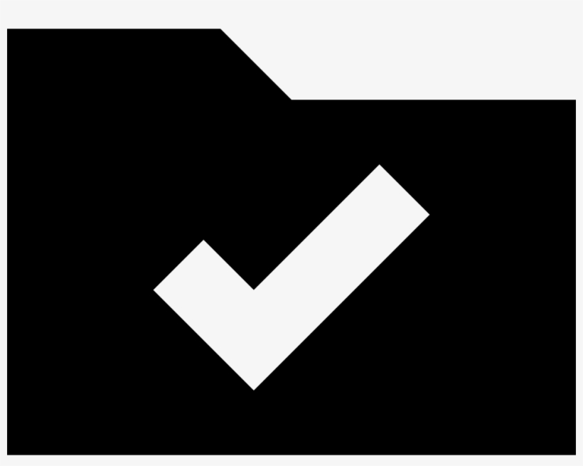 Folder With Check Mark Comments - Graphic Design, transparent png download