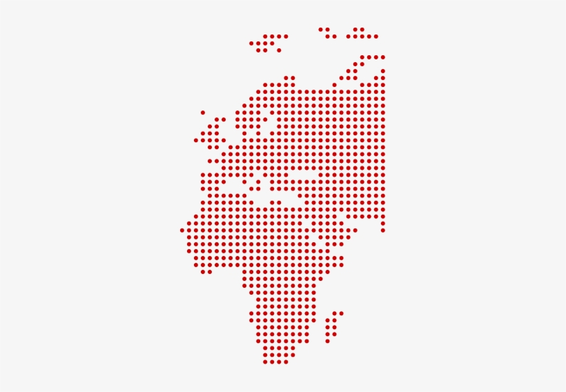 Europe-red - Crochet Bookmark Filet, transparent png download