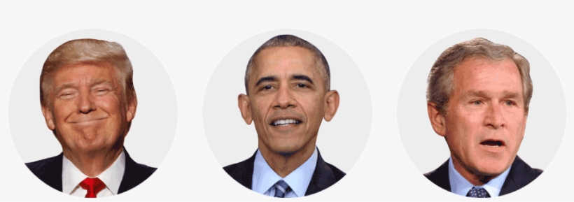 How Trump's Cabinet Picks Compare To Obama And Bush's - Obama Bush Trump, transparent png download