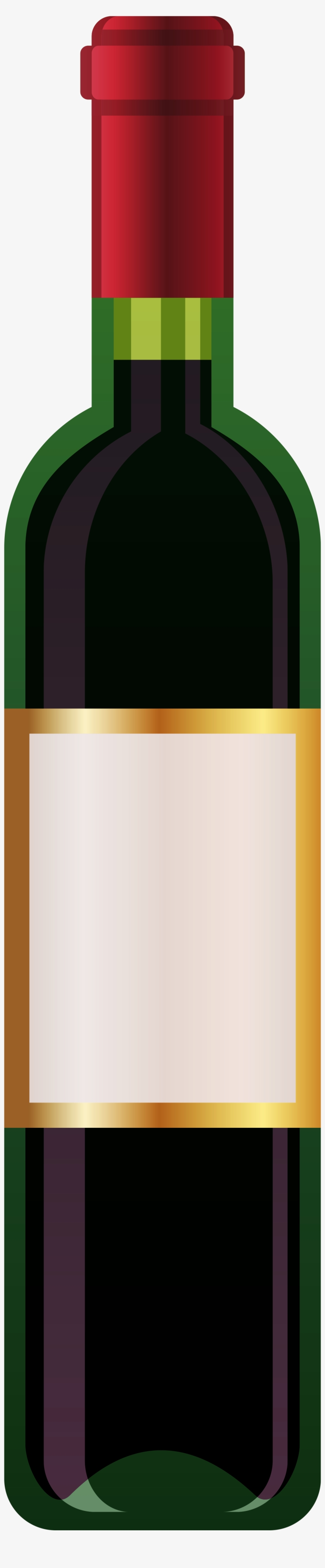 Banner Free Stock Clipart Wine Bottle - Clip Art, transparent png download