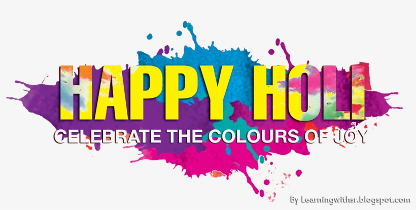 Happy Holi Png New - Happy Holi Png Text, transparent png download