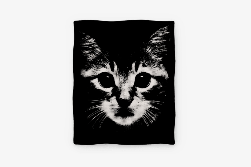 Cat Face Blanket Blanket - Do You Like Meow? (grey Tank), transparent png download