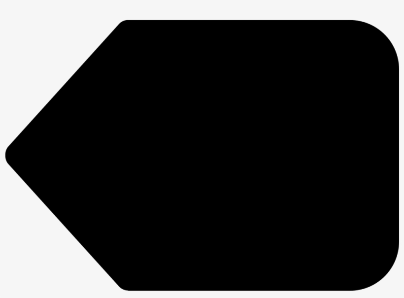 Left Black Arrow Symbol Comments - Arrow Png Rectangle Arrow, transparent png download