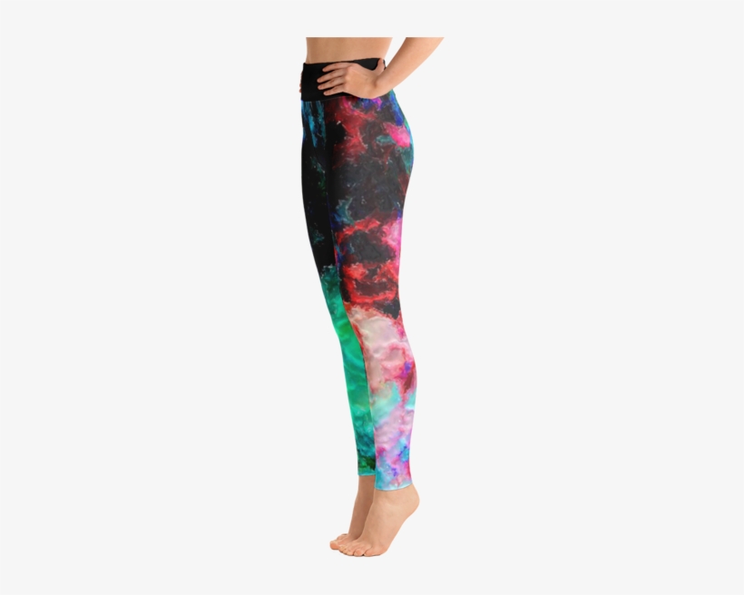 Watercolor Abstract All Over Print Yoga Leggings - Yoga Pants, transparent png download