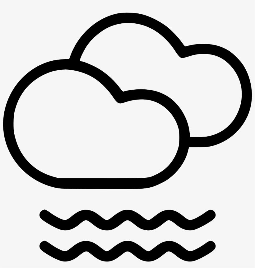 Cloud Clouds Mist Fog Frost Foggy Comments - Cloud With Fog Symbol, transparent png download