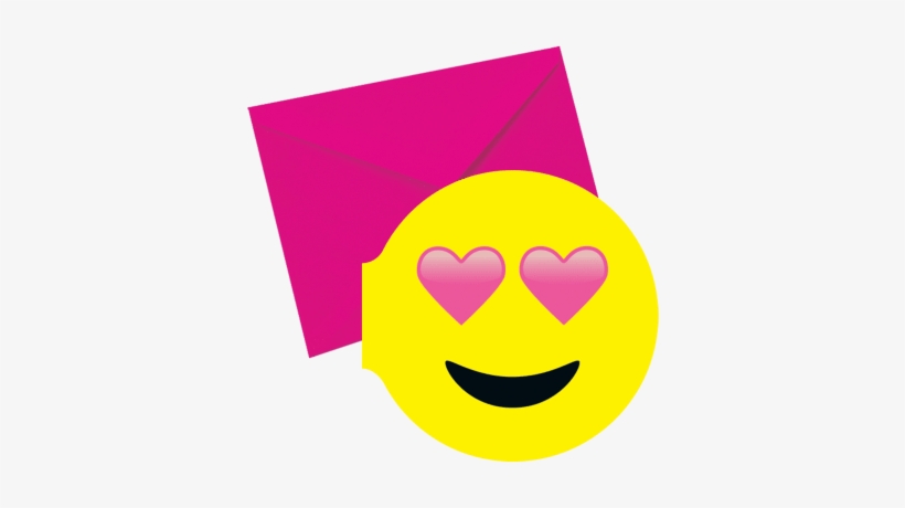 Heart Eyes Emoji Scented Notecards - Emojis And Stationary, transparent png download