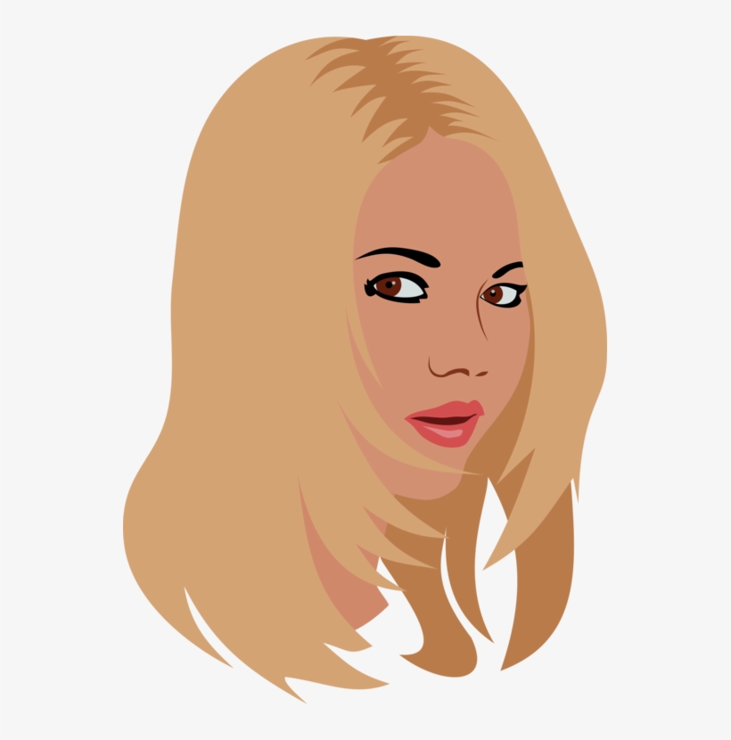 Attractive Beauty, Blonde, Face, Girl, Head, Woman, - Woman Head Clip Art, transparent png download