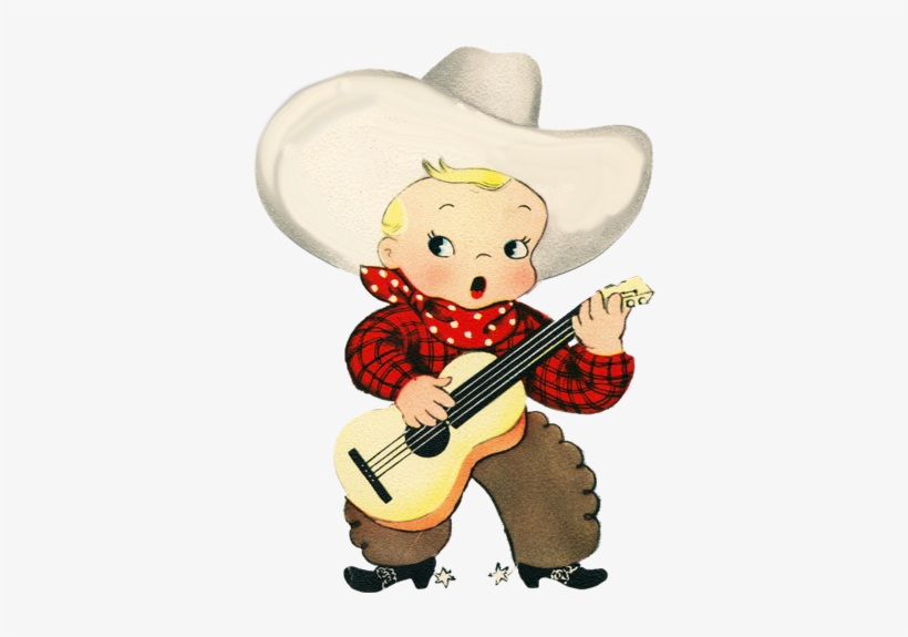 Pin By Julie Smith Campbell On Illustrated - Clipart Baby Cowboy Cowgirl, transparent png download