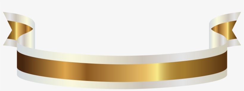 Gold - Gold Ribbon Banners Png, transparent png download