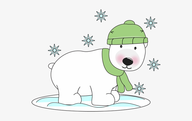Download Polar Bear Png Transparent Images Transparent - Winter Clip Art Polar Bear, transparent png download