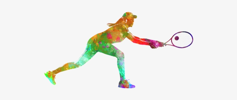 Click And Drag To Re-position The Image, If Desired - Tennis Watercolor, transparent png download