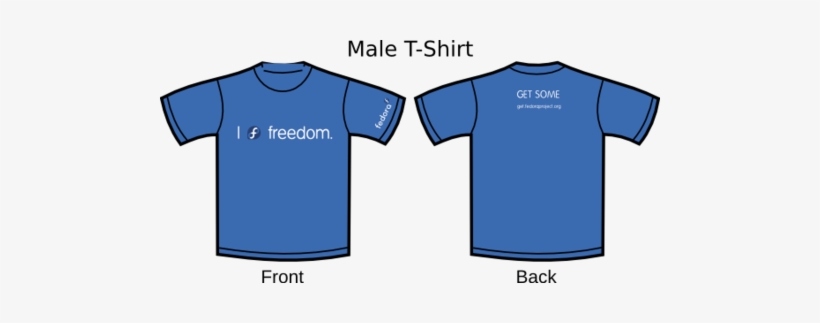 Artwork Tshirt I F Freedom Blue - Plain Red Shirt Front And Back, transparent png download