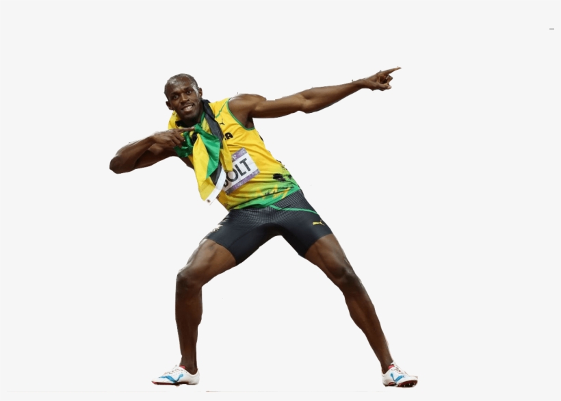 Usain Bolt Sideview - Memorable Moments In The Olympics, transparent png download
