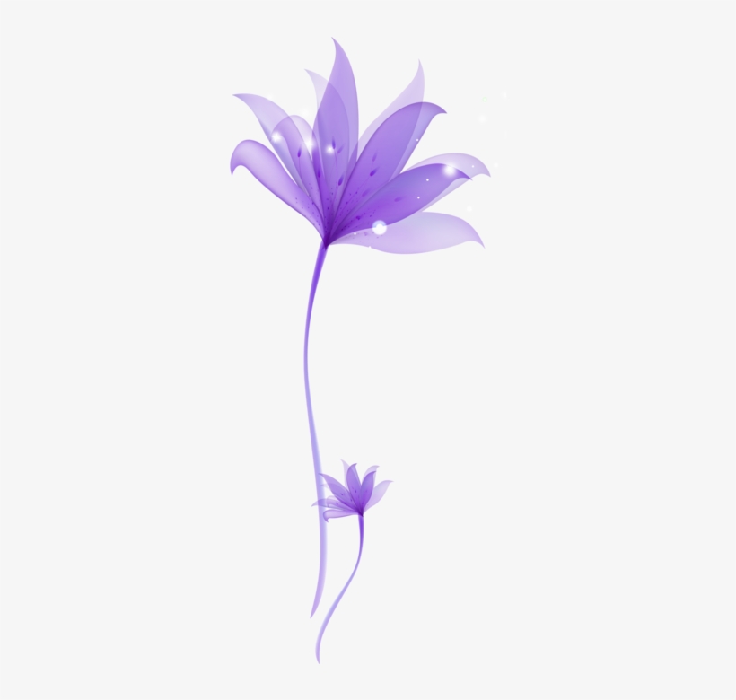 Jpg Free Library Decorative Flower Png Transparent - Purple Flower Png, transparent png download
