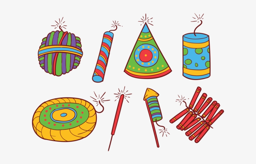 Diwali Crackers Free Vector Art - Vector Graphics, transparent png download