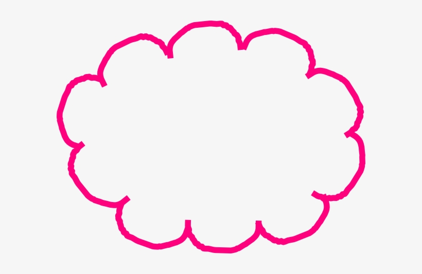 Cloud Thought Bubble - Clip Art, transparent png download