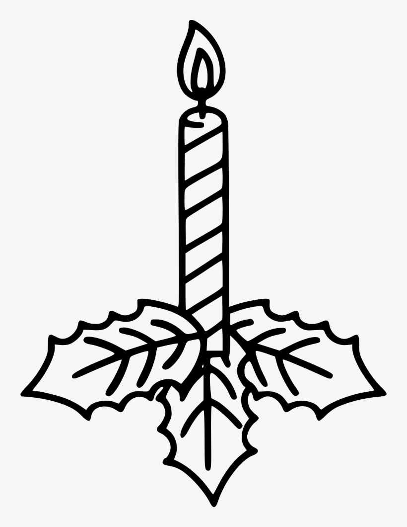 Candle Svg Png Icon Free Download - Christmas Day, transparent png download
