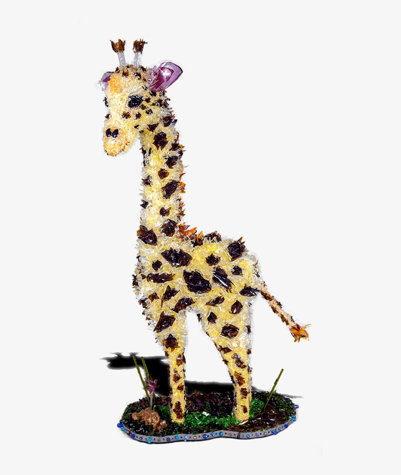 Effect Lula Giraffe Broken Glass Sculpture - Giraffe, transparent png download