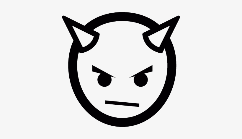 Evil Emoticon Vector - Dark Aim, transparent png download